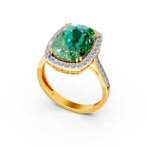 Anillo Clásico Personalizado de Oro Sólido de 14K, 9K, 10K, 18K con Gema de Laboratorio de 6 Quilates, Certificado IGI, Chapado en Rodio, Unisex, MOQ 3 Piezas, 10 Piezas, OEM, ODM, E201342 - Product Image 1
