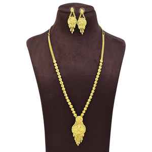 Collares de Moda Chapados en Oro Micro de 14K, 18K, 24K al por Mayor, Conjunto de Joyería Larga Tradicional, Conjunto de Joyería de Latón Relleno de Oro - Product Image 2