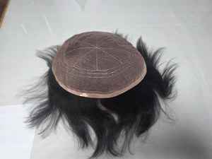 ท็อปเป้ผมแท้แบบเต็มศีรษะสำหรับผู้ชาย ผมอินเดียเรมี่ แบบลอน ความหนาแน่น 100% ความยาวสั้น TAZ HAIR BANGLADESH - Product Image 5