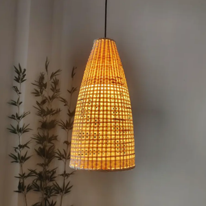 Natural Bamboo Hanging Pendant <b>Light</b> for Home <b>Decoration</b> Cafes Resorts and Hospitality Interior Projects - Product Image 3