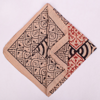 Foulard carré en toile de coton écologique Craftjaipur, bandana imprimé à la main, unisexe, respirant, à nouer, pour toutes les saisons