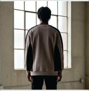 เสื้อสเวตเชิ้ตคอโอ แขนยาว ผ้าฝ้ายฟลีซ ทรงโอเวอร์ไซส์ ปักลาย สำหรับผู้ชาย รุ่นใหม่ล่าสุด ใส่ได้ทั้งลำลองและฤดูหนาว ไหล่ตก - Product Image 2