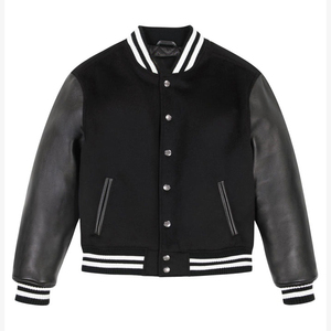 Veste universitaire classique personnalisée, style bomber, veste de baseball pour équipe, veste de lycée, veste en laine et cuir pour garçons - Product Image 5