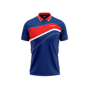 Polo de poliéster de secado rápido personalizable para hombres y mujeres, camisetas activas transpirables sin costuras para Pickleball Tennis, proveedor de Vietnam - Product Image 1