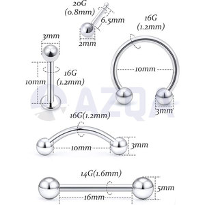 Pince à percer Pennington professionnelle en acier inoxydable de 6 pouces pour la pose et le changement de bijoux corporels - Product Image 3