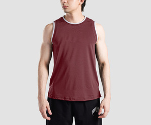 Customized <b>Singlet</b> Breathable Quick Dry Sleeveless Sublimation Tshirt <b>Running</b> Racerback Tank Top Vest for Men - Product Image 1
