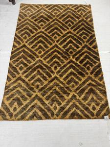 Alfombra de Yute Anudada a Mano, Alfombra Boho Geométrica de Fibra Natural Hecha a Mano, Alfombra Ecológica para Sala de Estar y Dormitorio - Product Image 4