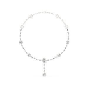 สร้อยคอทองคำ 14k ประดับมรกต/เพชรรูปหยดน้ำ/รูปไข่/รูปทรงกลม สำหรับเจ้าสาว |   เพชรที่เพิ่งเพาะเลี้ยง - Product Image 2