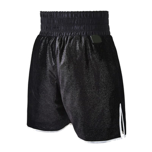 Nueva Ropa de Artes Marciales para Hombre, Pantalones Cortos de Boxeo y Lucha Libre hasta la Rodilla, Material de Poliéster Negro, Personalizables - Product Image 5