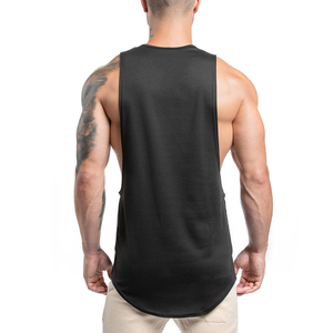 Débardeurs personnalisés sans manches pour hommes, à emmanchures profondes, unis, pour la gym et le sport - Product Image 5