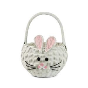 Rustic Farmhouse Woven <b>Easter</b> <b>Egg</b> <b>Basket</b>, Faux Wicker Bunny <b>Basket</b> <b>for</b> Kids, Handmade Decorative <b>Easter</b> <b>Hunting</b> <b>Basket</b> - Product Image 3