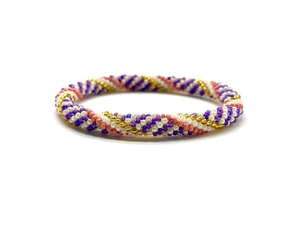 Iridescent Seed Bead Crochet <b>Charm</b> <b>Bracelet</b> Handmade Seawater Pearl Beaded Stretch Jewelry Colorful Luxury Design Custom Gift - Product Image 3