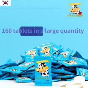 VITASUB Caramelos Duros de Leche Coreana con Calcio, 160 Tabletas, Sabor Dulce, Suplemento Lácteo, OEM, Marca Privada, Botella Azul con Forma de Dibujo Animado - Product Image 3