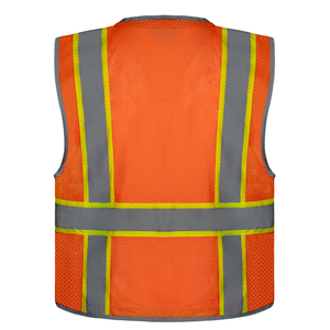 Chaleco de seguridad personalizado, fabricado directamente, 100% poliéster, para protección, de la mejor calidad, ligero, unisex. - Product Image 3