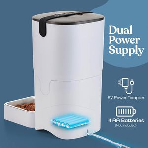 Distributeur automatique intelligent pour chats avec une capacité de 6 L, écran LCD et alimentation programmable - Product Image 5