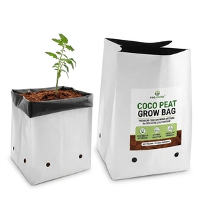 Sacs de culture écologiques en fibre de coco - Marque OVERSEAS, intérieur noir/extérieur blanc, pour pépinières, légumes, vente en gros, hydroponie, utilisation en serre - Product Image 5