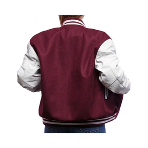 Veste universitaire en polaire personnalisée avec écussons en chenille, uniforme d'équipe - Product Image 2