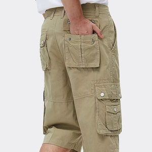 Shorts cargo pour homme 100% polyester, séchage rapide, fermeture à cordon, taille mi-haute, style décontracté sportif pour l'été - Product Image 3