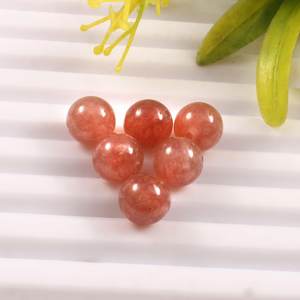 Lote al por mayor de esferas redondas lisas de piedra solar natural de 10 mm, esferas curativas, gemas sueltas para la fabricación de joyas - Product Image 1