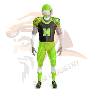 Ensemble d'uniformes de football américain personnalisés avec étiquette privée, 100% polyester, logo personnalisé, meilleur tissu, uniforme de football américain - Product Image 2