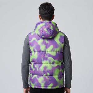 Chaleco de Invierno Acolchado con Capucha para Hombre, Estilo Camuflaje, para Actividades al Aire Libre, con Aislamiento Térmico - Product Image 2