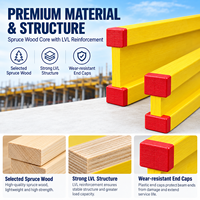 Poutre de construction professionnelle en bois H20, poutre de coffrage en bois, poutre de support en épicéa LVL pour projets d'ingénierie en béton