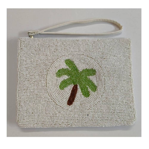 Monedero Clásico con Bordado de Cuentas y Estampado Digital de MD HANDICRAFTS, Cartera de Diseño Floral con Cierre de Cremallera, Lona de Algodón - Product Image 2