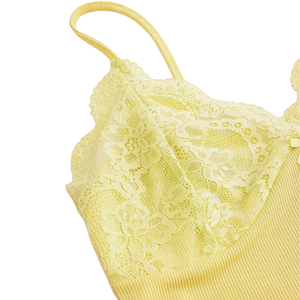 Women's Lace Ribbed Strapless <b>Cami</b> Tank <b>Top</b> Breathable Quick Dry Stretch Slim Fit Casual Summer Camisole Soft Comfortable - Product Image 4
