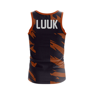 Camiseta Deportiva Personalizada para Hombre, Sublimada, de Secado Rápido, Cuello Redondo, Sin Mangas, con Diseño Personalizado, para Gimnasio - Product Image 5