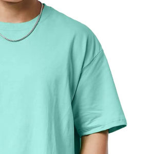 T-shirts surdimensionnés pour hommes 100% coton, respirants, confortables, à manches courtes, col rond, séchage rapide, écologiques, décontractés, à porter au quotidien - Product Image 6