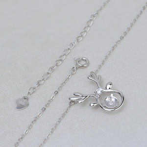 Colgante de Plata S925 con Diseño de Asta de Ciervo/Alce, Collar Navideño, Juego de 7-9 Colgantes, Accesorios para Manualidades, Componentes de Joyería Modernos 2722 - Product Image 3