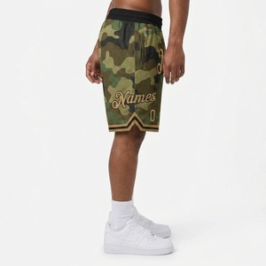 Shorts de basketball personnalisés en mesh, taille élastique, respirants, toutes saisons, impression sublimée, coupe classique, 100% polyester - Product Image 3