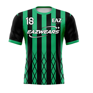 เสื้อฟุตบอลผู้ชายสั่งทำพิเศษ 100% โพลีเอสเตอร์ ระบายอากาศได้ดี แห้งเร็ว ซับเหงื่อ พิมพ์ลายแบบ Sublimation รับผลิตแบบ OEM ODM แบรนด์ส่วนตัว - Product Image 4