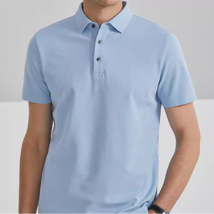 เสื้อโปโลชาย เสื้อโปโลแฟชั่น สีพื้น เสื้อโปโลแขนสั้นฤดูร้อน เสื้อยืดลำลองสำหรับผู้ชาย - Product Image 3