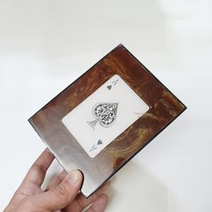 Estuche de Resina de Diseño para Cartas de Póker con Motivo de As de Espadas Integrado, Caja Moderna para Guardar Cartas de Póker para Decoración de Bar en Casa - Product Image 5