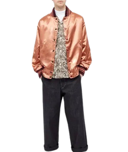 แจ็คเก็ตเบสบอลซาตินขายดีสำหรับผู้ชาย แจ็คเก็ตวาร์ซิตี้ปักโลโก้ตามสั่ง แจ็คเก็ตเบสบอลสำหรับฤดูหนาวไซส์ใหญ่พิเศษ - Product Image 4