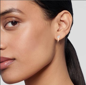Boucles d'oreilles de luxe en or rose 9K avec diamants de laboratoire 1,33 CTW, taille marquise, halo, pendantes, bijoux fins pour femme, cadeau - Product Image 1