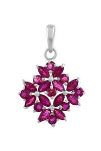 Colgante de Zafiros Múltiples en Plata de Ley 92.5 KLSP-50544 - Product Image 2