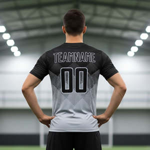 เสื้อฟุตบอลชายแบบสั้นสีเหลือง/เขียวพิมพ์ลายแบบระบายอากาศได้ดี ทรงปกติ ผลิตตามสั่ง ทำจากโพลีเอสเตอร์ 100% - Product Image 5