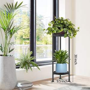Support de plante en fer de fabricant fiable, idéal pour organiser les plantes dans le salon, le balcon et les espaces de jardin - Product Image 6