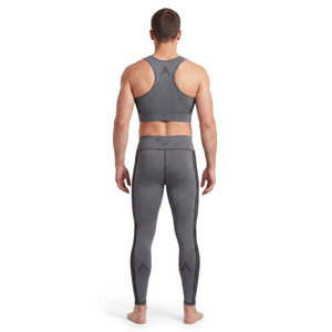 Ensemble de vêtements de sport compressifs pour hommes en polyester recyclé, soutien-gorge long et collants, tenue de sport pour la gym, personnalisable OEM - Product Image 2