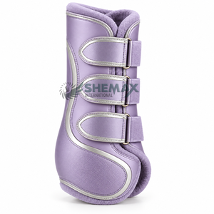 Bottes de brossage pour chevaux conçues avec des matériaux légers, une doublure douce et des fermetures réglables pour l'exercice quotidien et l'utilisation en écurie. - Product Image 3