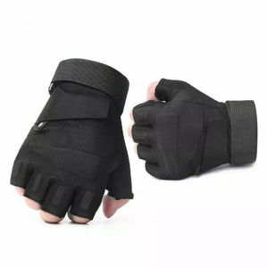 Gants de vélo en cuir souple et respirant pour le cyclisme sur route, demi-doigts, pour sports d'été en extérieur, fabriqués au Pakistan - Product Image 2