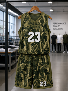 Ensemble de maillots de basket-ball personnalisés OEM avec nom d'équipe, logo et numéro personnalisés, tissu en maille respirant à séchage rapide, kit sportif - Product Image 5
