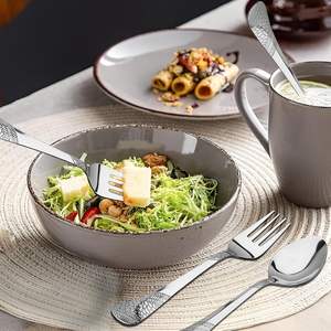 Ensemble de couverts contemporains en acier inoxydable, écologiques et durables, pour la maison et la restauration, assortiment de haute qualité - Product Image 5