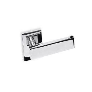 Excellent Stainless Steel Lever Door <b>Handle</b> Minimalist Design Furniture Hardware Passege Privacy Lock <b>Chrome</b> Finished - Product Image 1