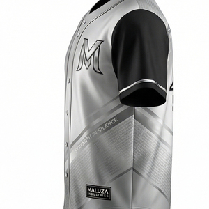 Maillot de baseball professionnel OEM, uniforme d'équipe imprimé par transfert thermique, chemise athlétique respirante à manches courtes, fournisseur de tailles plus grandes - Product Image 4