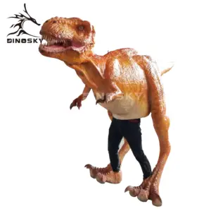 Costume de dinosaure mobile de personnalisation animatronique réaliste simulé adulte
