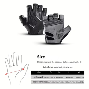 Guantes de Ciclismo Unisex de la Mejor Calidad, Medios Dedos, Protección UV, Antideslizantes, Térmicos, Transpirables, con Orificios de Ventilación, Amortiguación, Cierre de Gancho y Bucle - Product Image 3