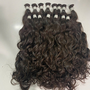 Extensiones de pelo de doble trama, proveedor al por mayor, mechones de pelo rusos sin procesar, cutícula alineada, máquina ondulada de un donante - Product Image 4